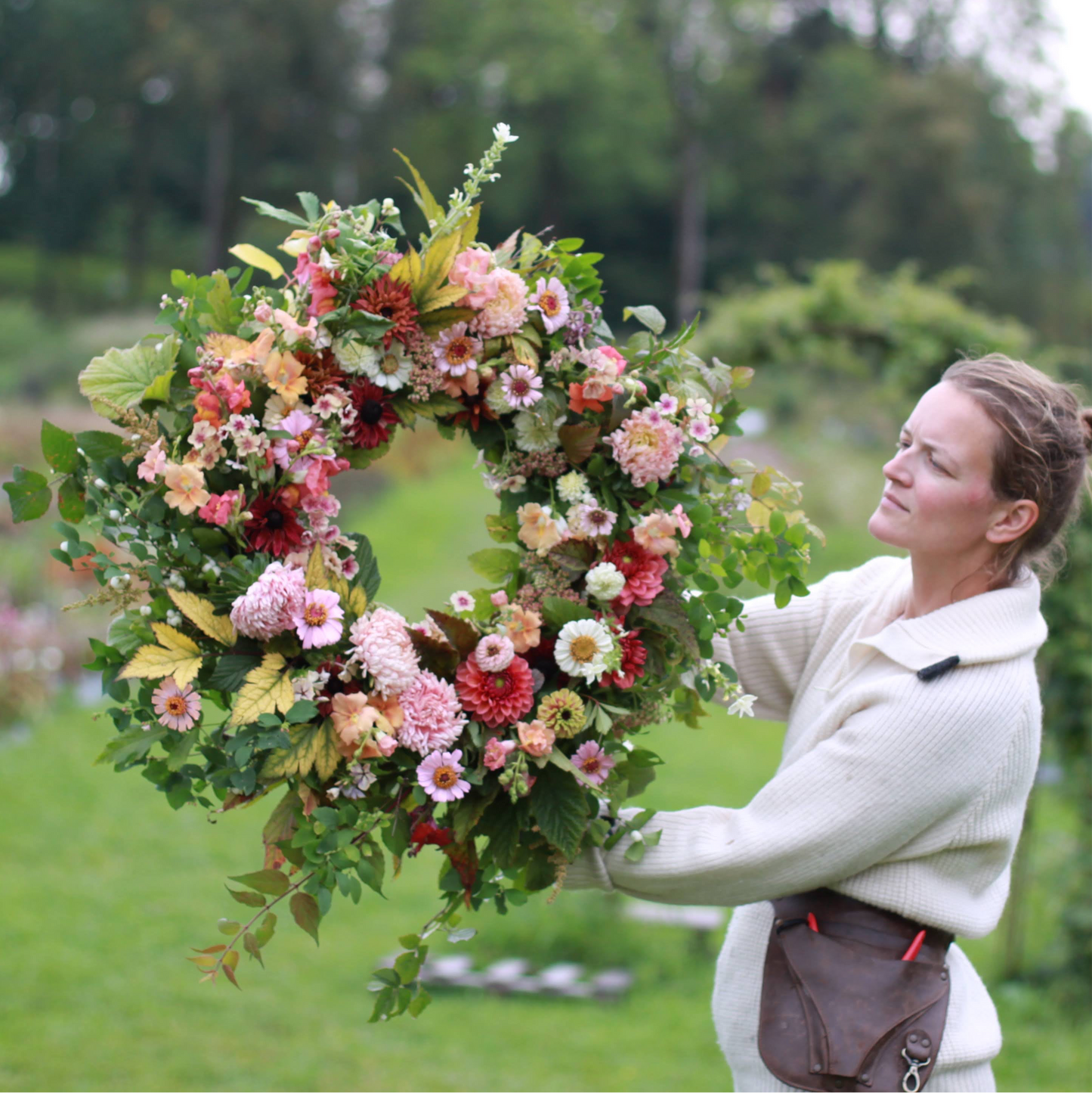 Krans til begravelse. Medium, 50-55 cm