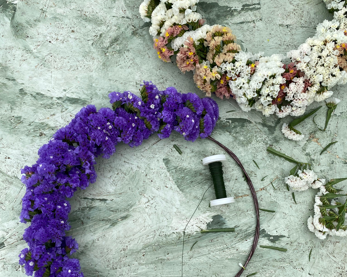 Binderi med tørkede blomster