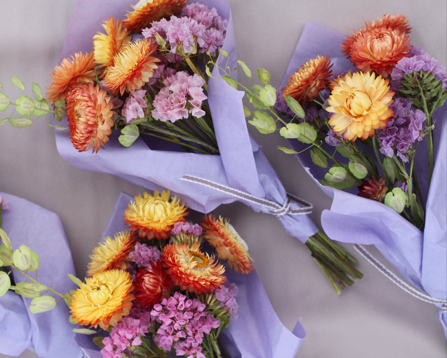 Binderi med tørkede blomster
