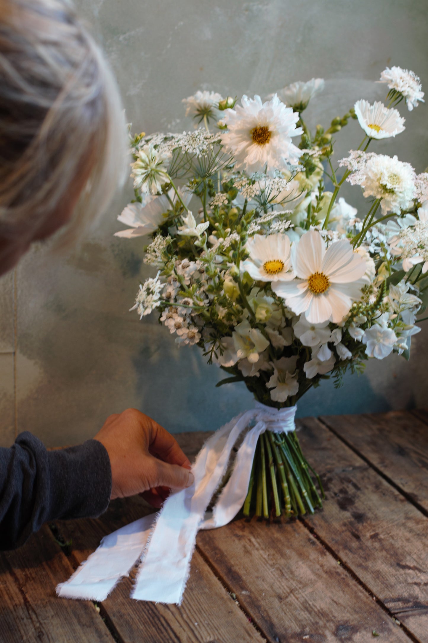 Brudebukett med åkervandring