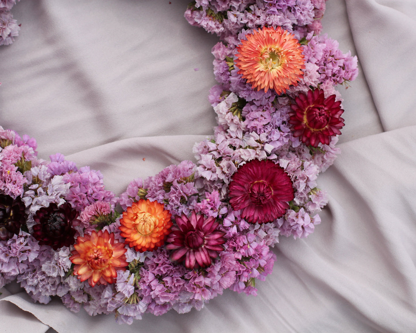 Binderi med tørkede blomster